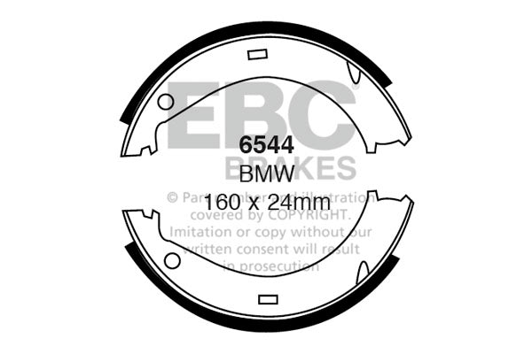 EBC Brake Shoe Replacement Set (6497)