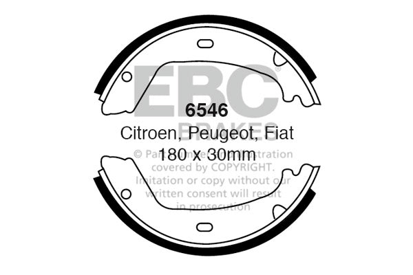 EBC Brake Shoe Replacement Set (6516)