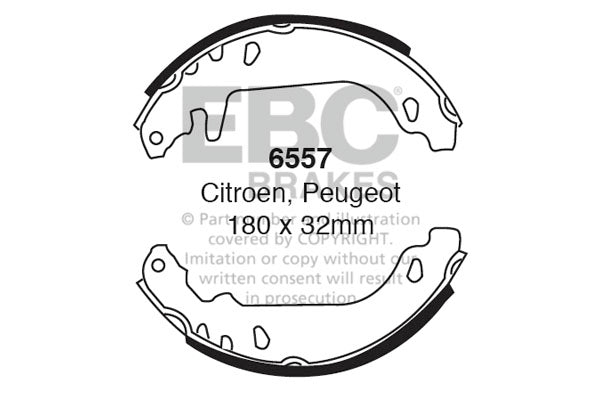 EBC Brake Shoe Replacement Set (6200)
