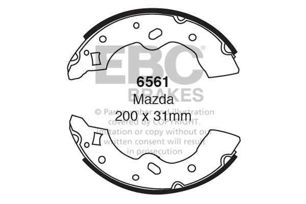 EBC Brake Shoe Replacement Set (6370)