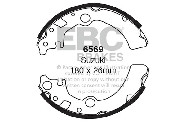 EBC Brake Shoe Replacement Set (6474)