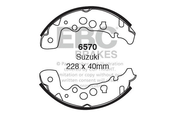 EBC Brake Shoe Replacement Set (6336)
