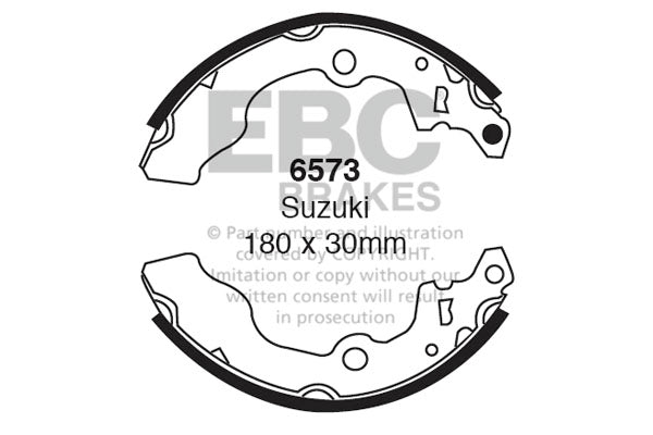 EBC Brake Shoe Replacement Set (6663)