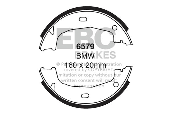 EBC Brake Shoe Replacement Set (6545)