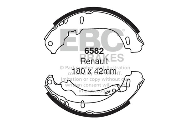 EBC Brake Shoe Replacement Set (6481)