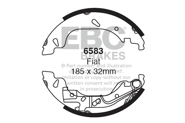 EBC Brake Shoe Replacement Set (5329)