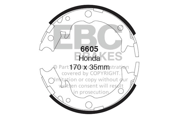 EBC Brake Shoe Replacement Set (6585)