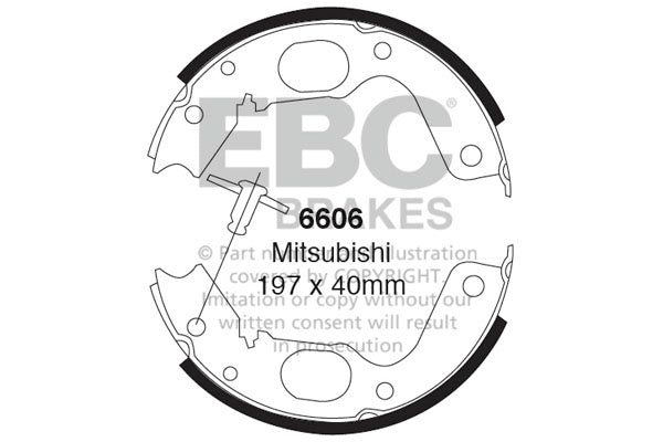 EBC Brake Shoe Replacement Set (6422)
