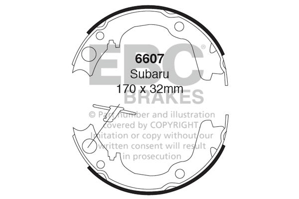 EBC Brake Shoe Replacement Set (6463)