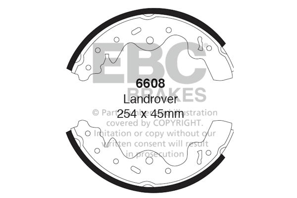 EBC Brake Shoe Replacement Set (6297)