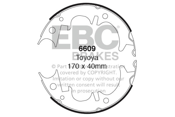 EBC Brake Shoe Replacement Set (6331)