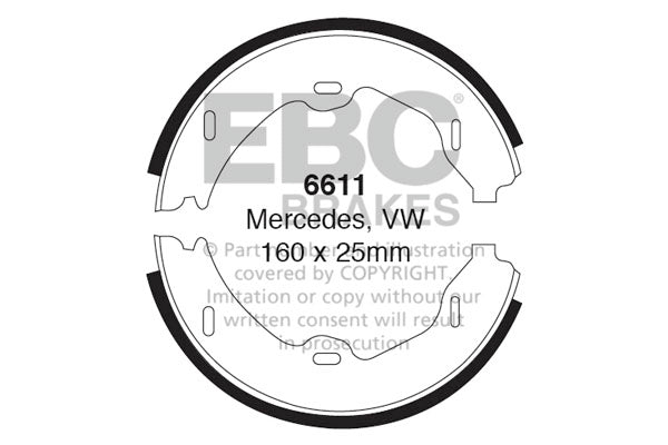 EBC Brake Shoe Replacement Set (6669)