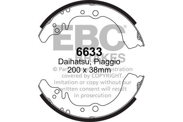 EBC Brake Shoe Replacement Set (6675)