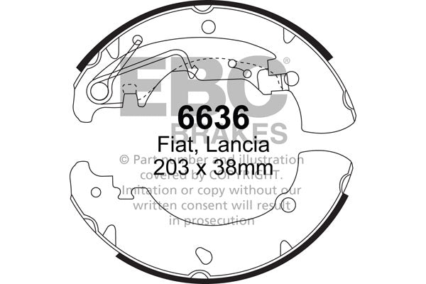 EBC Brake Shoe Replacement Set (6650)