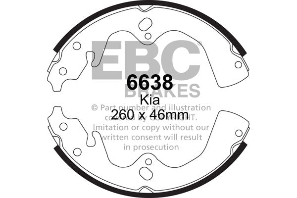 EBC Brake Shoe Replacement Set (5218)