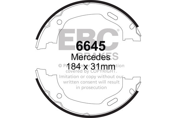 EBC Brake Shoe Replacement Set (5005)