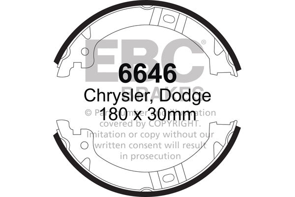 EBC Brake Shoe Replacement Set (6548)