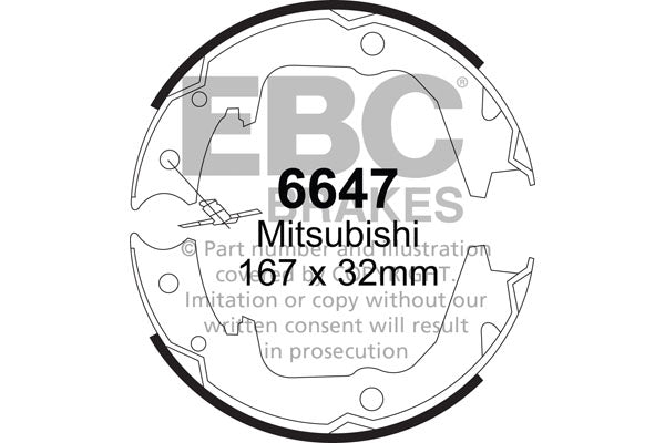 EBC Brake Shoe Replacement Set (5261)