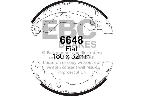 EBC Brake Shoe Replacement Set (5025)