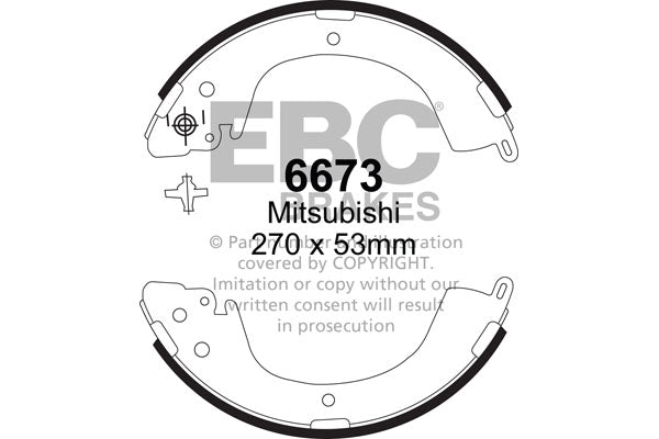 EBC Brake Shoe Replacement Set (6389)