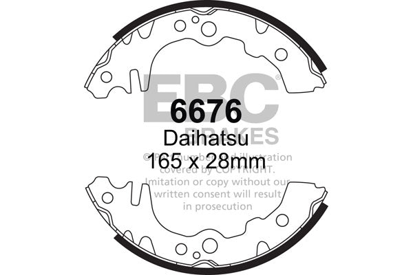 EBC Brake Shoe Replacement Set (6414)