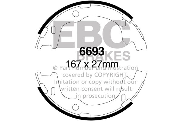 EBC Brake Shoe Replacement Set (5260)