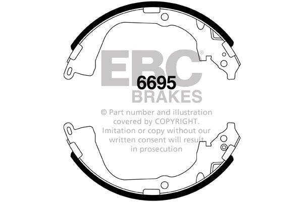 EBC Brake Shoe Replacement Set (5206)