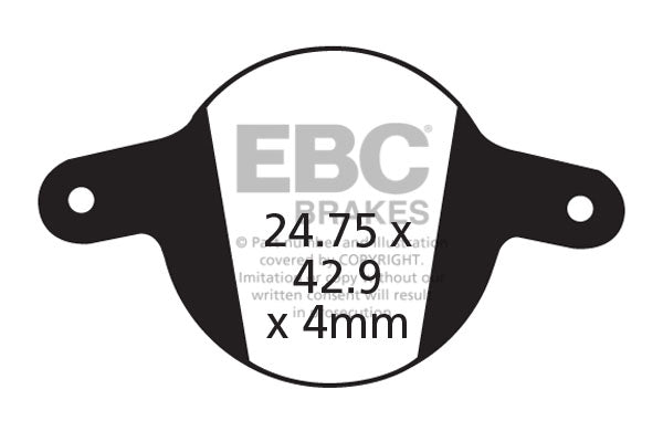 EBC Cycle Gold Brake Pad for PROMAX DSK 901/903 (CFA326HH)