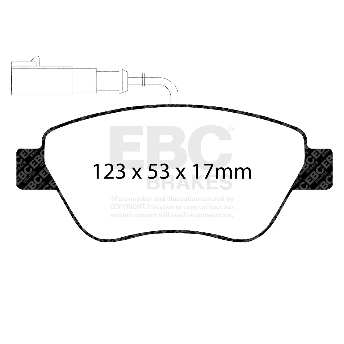 EBC Ultimax OE Replacement Brake Pad Set (DP1384/2)