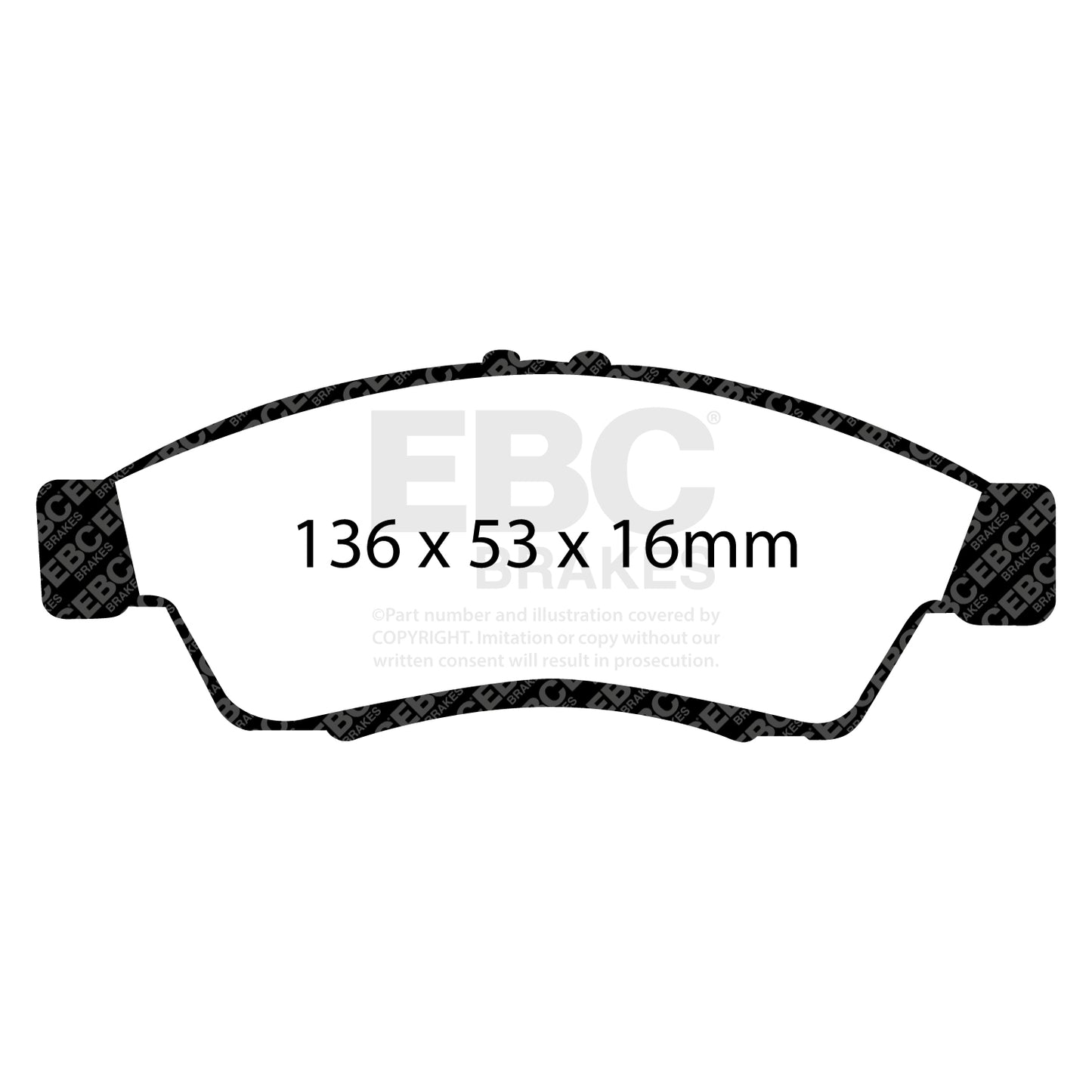 EBC Ultimax OE Replacement Brake Pad Set (DP1390)