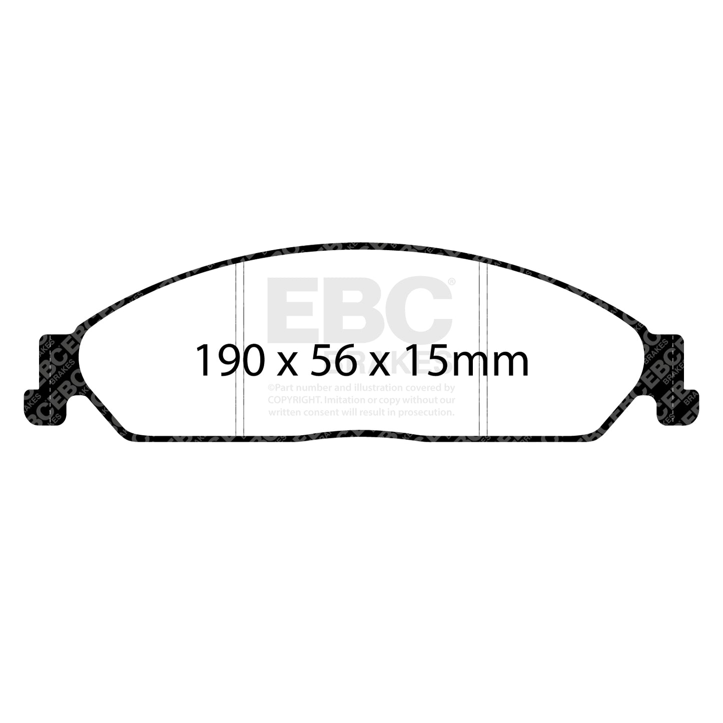 EBC Ultimax OE Replacement Brake Pad Set (DP1511)