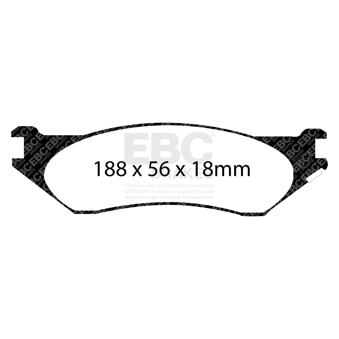 EBC Ultimax OE Replacement Brake Pad Set (DP1638)