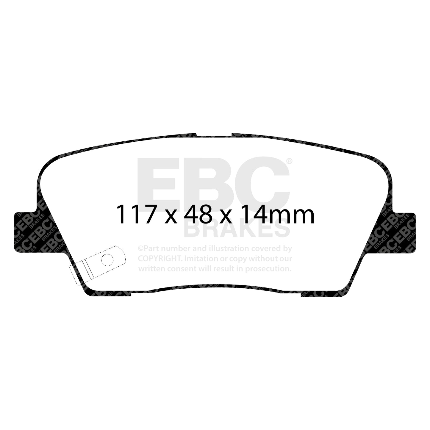 EBC Ultimax OE Replacement Brake Pad Set (DP1806)