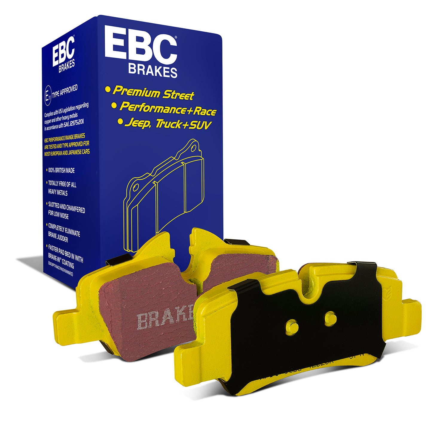 EBC Yellowstuff 4000 Series Street and Track Brake Pad Set (DP42228R)