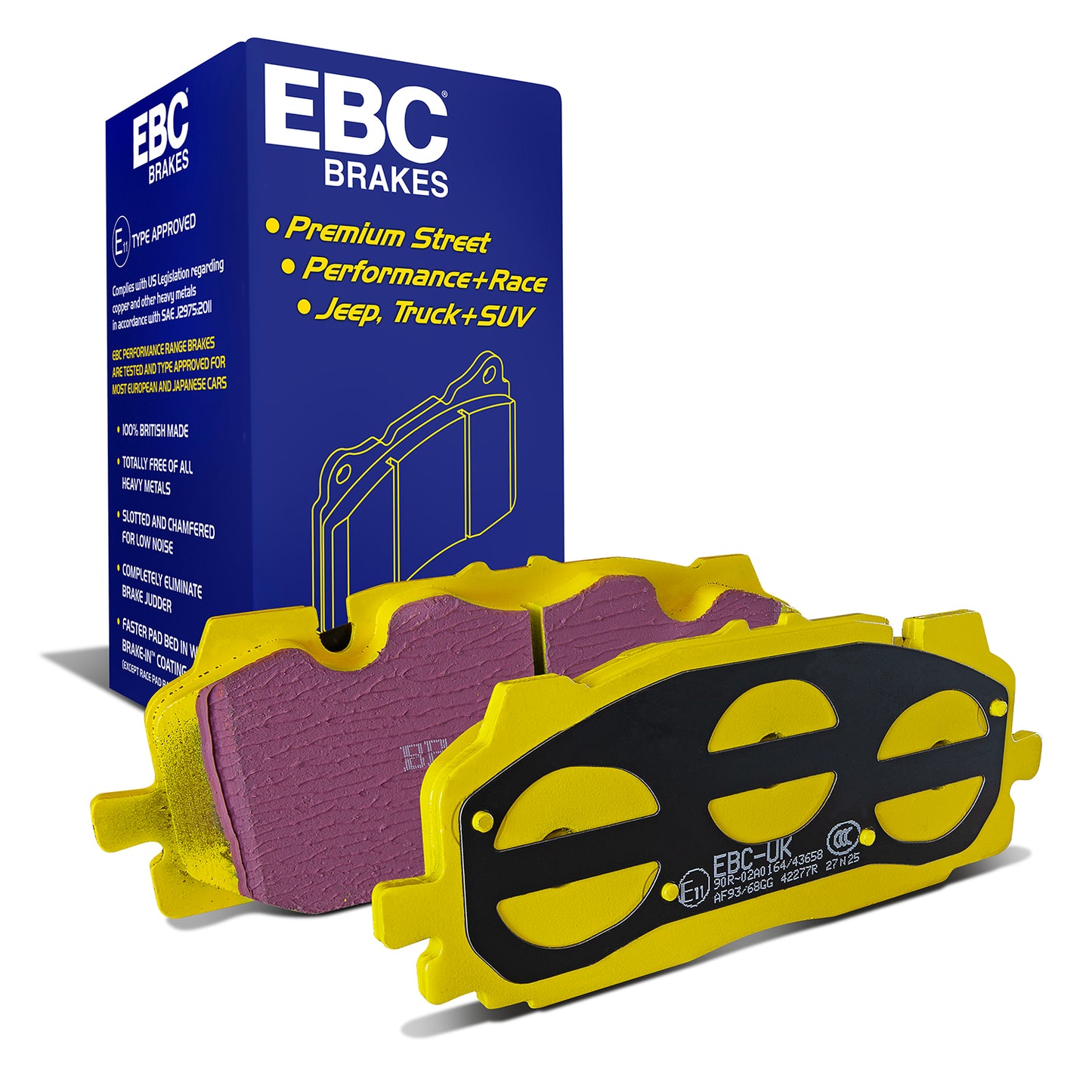 EBC Yellowstuff 4000 Series Street and Track Brake Pad Set (DP42277R)