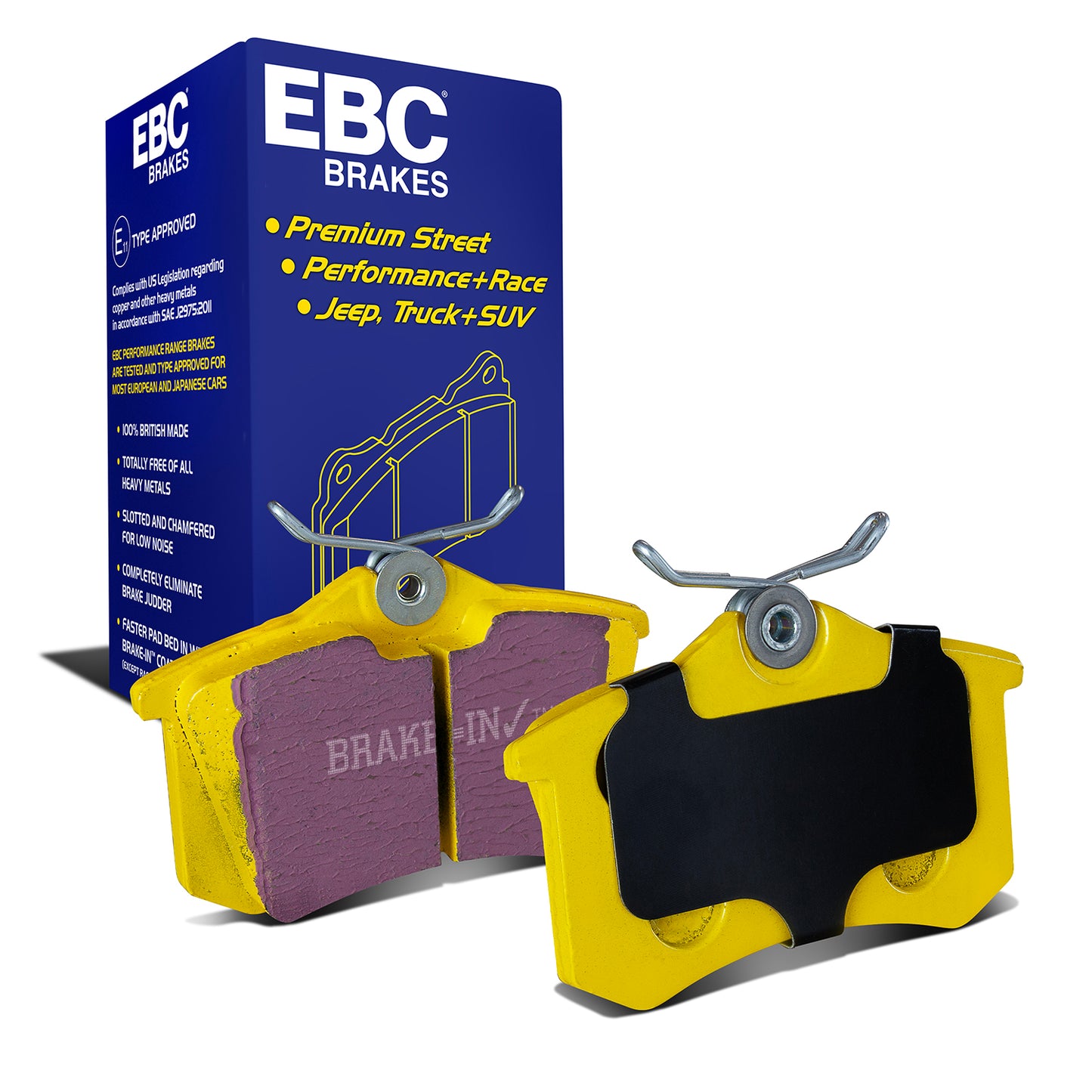 EBC Yellowstuff 4000 Series Street and Track Brake Pad Set (DP4680R)