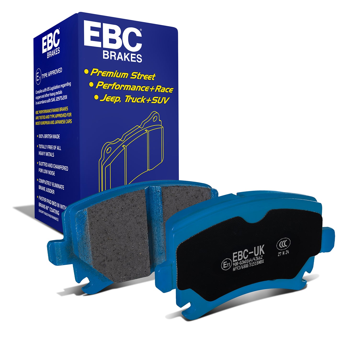 EBC Bluestuff NDX Trackday Brake Pad Set (DP51518NDX)