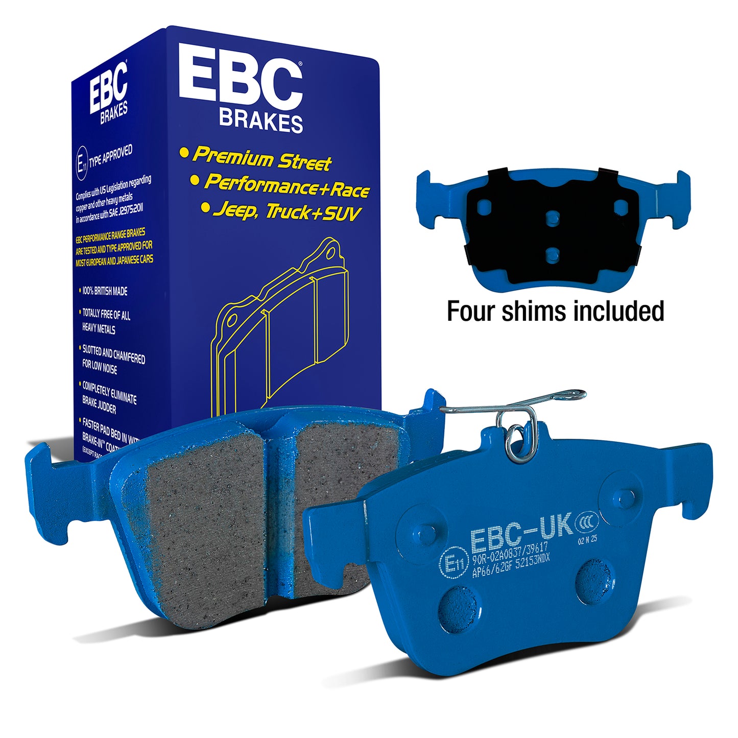 EBC Bluestuff NDX Trackday Brake Pad Set (DP52153NDX)