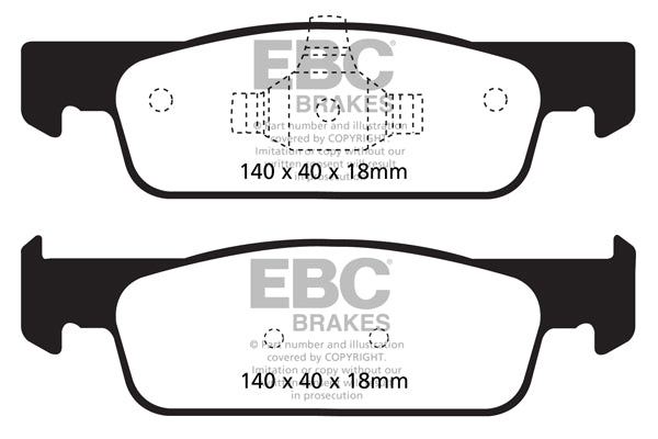 EBC Ultimax OE Replacement Brake Pad Set (DPX2146)