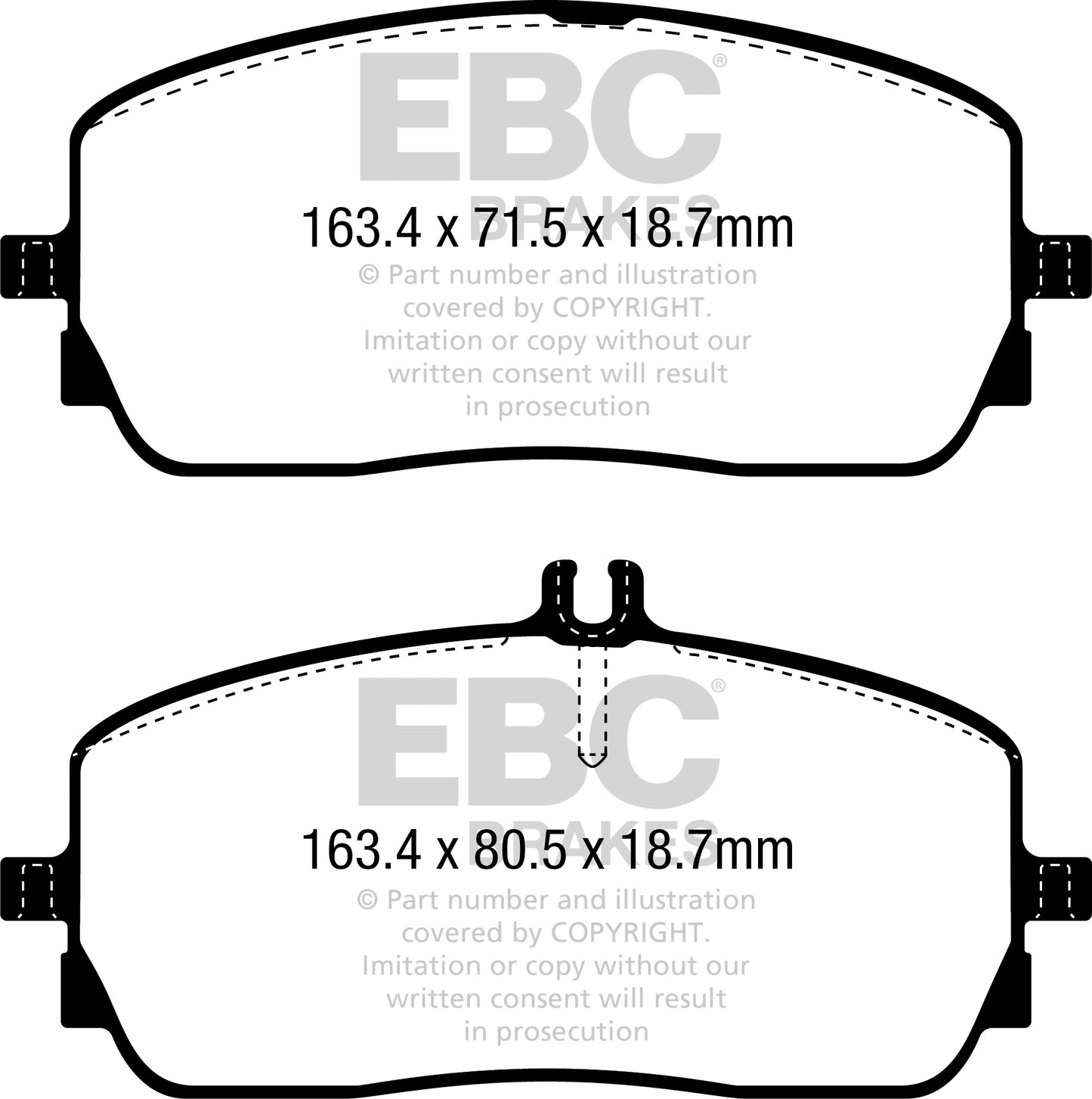 EBC Ultimax OE Replacement Brake Pad Set (DPX2390)