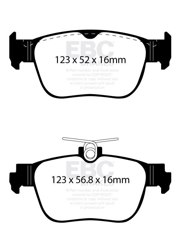 EBC Ultimax OE Replacement Brake Pad Set (DPX2440)