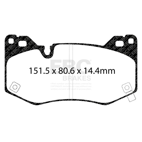 EBC Bluestuff Brake Pad 5000 Series TrackDay Set (DP53112NDX)