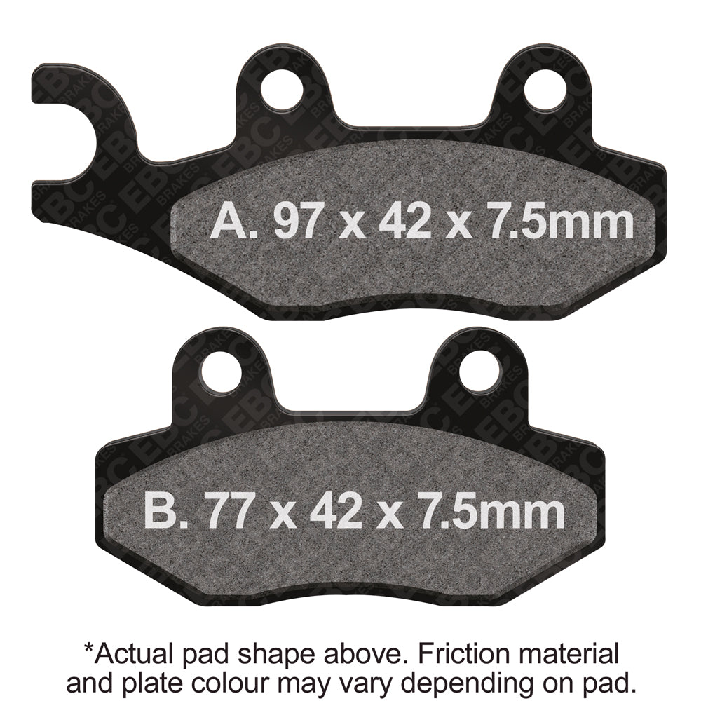 EBC - EBC MXS Formula MX Race Pad Set With Pins (MXS135)