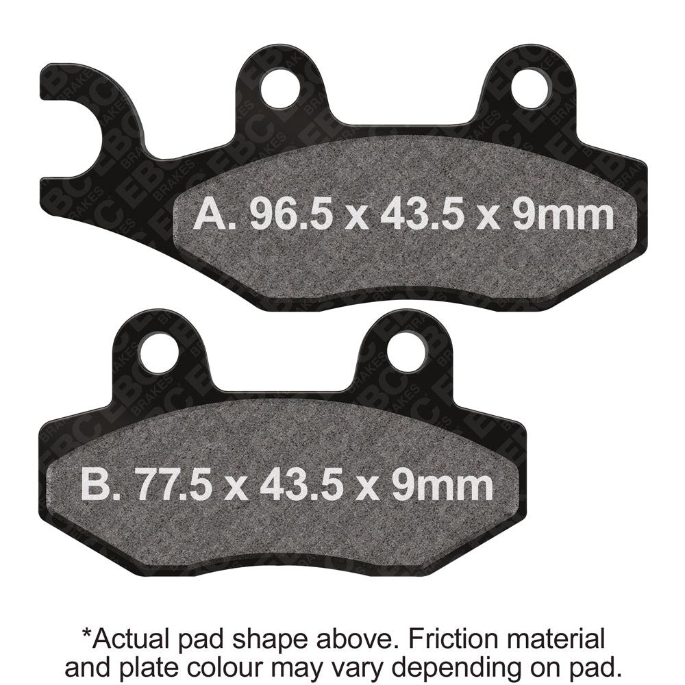 EBC - EBC Double-H Sintered Scooter Pad Set (SFA228HH)