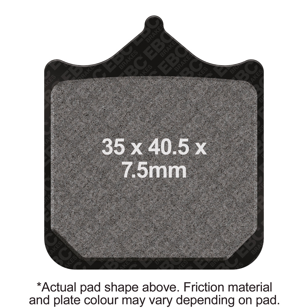 EBC - EBC Double-H Sintered Sportbike Pad Set (FA322/4HH)