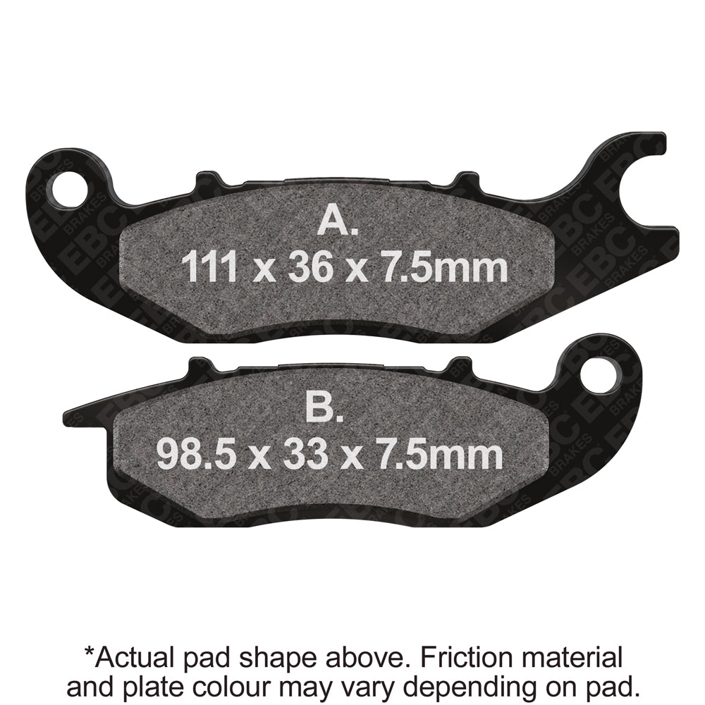 EBC - EBC Double-H Sintered Sportbike Pad Set (FA375HH)
