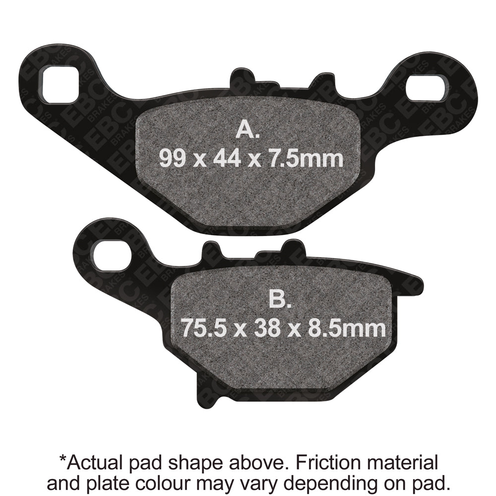 EBC - EBC Double-H Sintered Scooter Pad Set (SFA396HH)