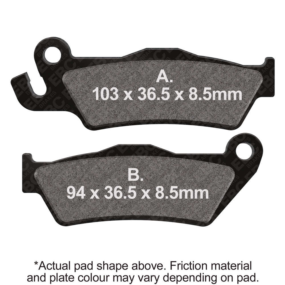 EBC - EBC Double-H Sintered Sportbike Pad Set (FA438HH)