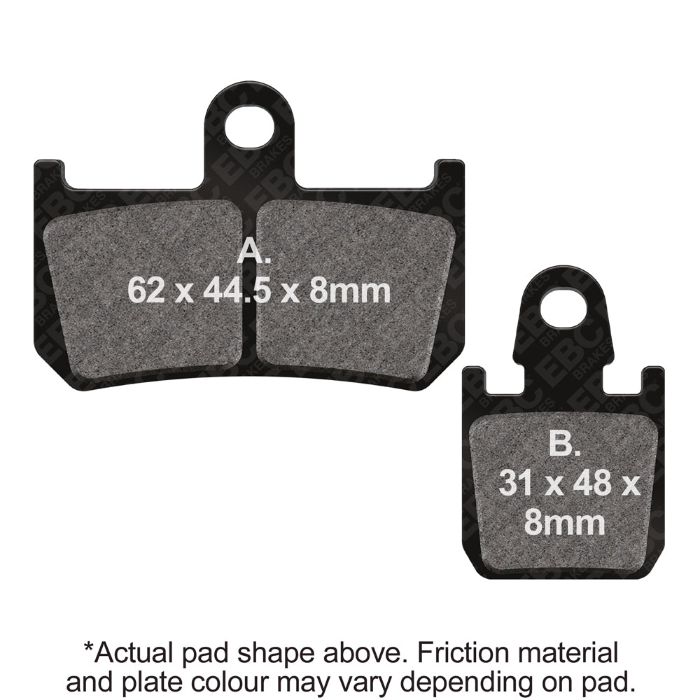 EBC - EBC Double-H Sintered Sportbike Pad Set (FA442/4HH)