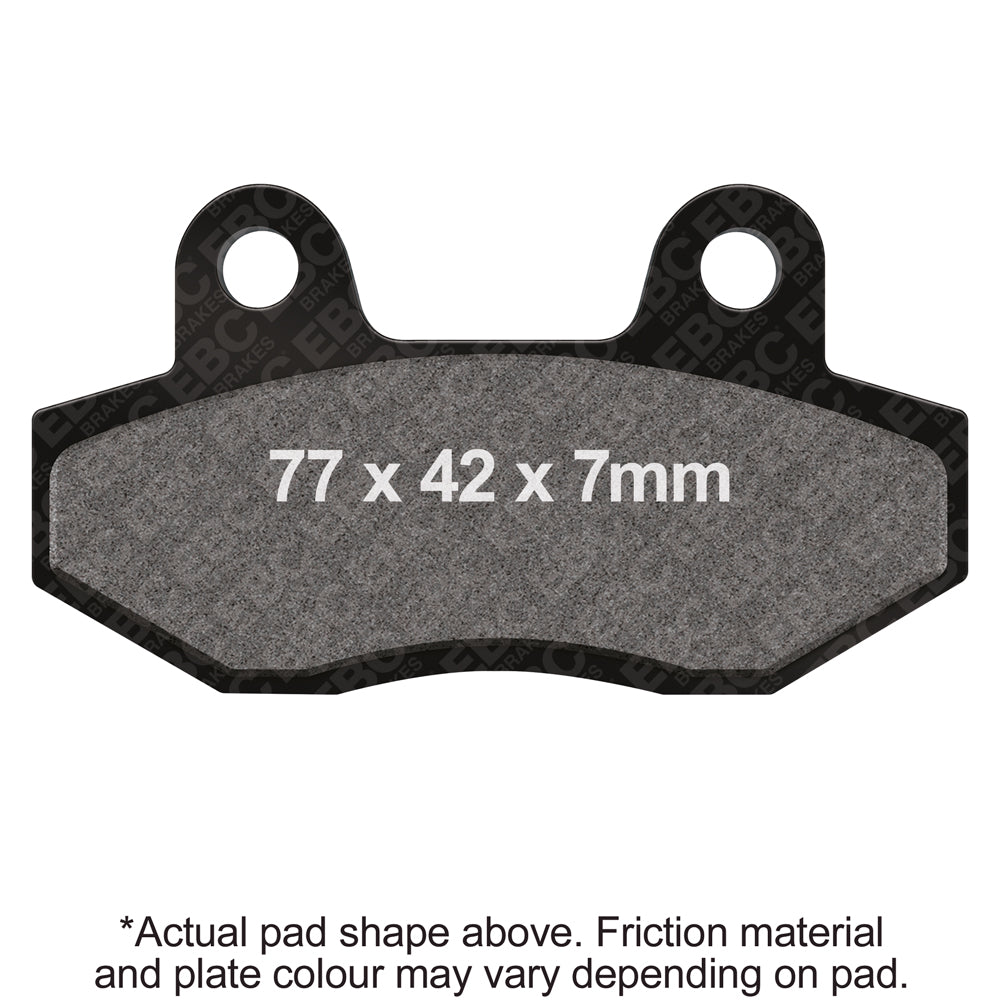 EBC Brakes® SFAC Carbon Series Scooter Pads SFAC758